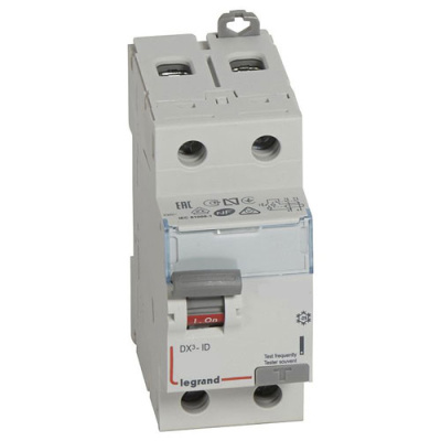 Устройство защитного отключения 2P 16A тип AC 10mA Legrand DX3-ID Legrand ВДТ-DХ3-ID 411500