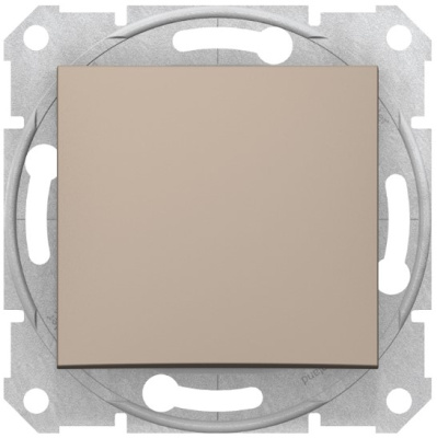 Переключатель 1-клавишный 10A Schneider Electric Sedna Титан Schneider Electric Sedna SDN0400168