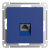 SE AtlasDesign Розетка компьютерная RJ45 Аквамаринин кат. 6A механизм Systeme Electric AtlasDesign ATN001186