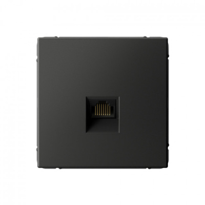 ARTGALLERY РОЗЕТКА компьютерная RJ45, кат. 6A, механизм, БАЗАЛЬТ Systeme Electric ArtGallery GAL001486