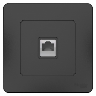 Розетка телефонная скрытой установки RJ11 Systeme Electric Blanca Антрацит Systeme Electric Blanca BLNIS011006