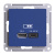 SE AtlasDesign Розетка USB высокоскор.заряд. Аквамаринин A + тип-C 45Вт QCPD механизм Systeme Electric AtlasDesign ATN001129