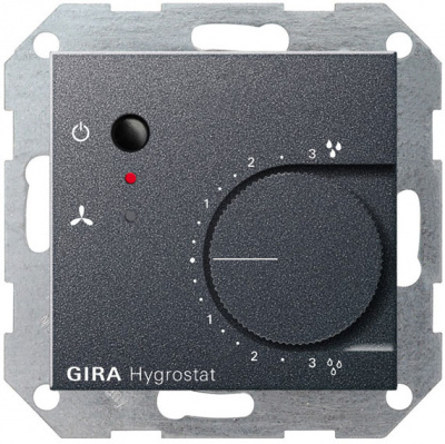 Гидростат электронный 230V Gira System-55 Антрацит Gira System 55 226528Gira