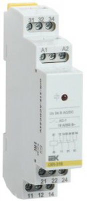 Реле промежут. OIR 3 конт. 16А 24В AC/DC IEK IEK  OIR-316-ACDC24V