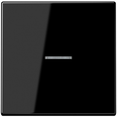 Накладка выключателя клавишного/светорегулятора нажимного с индикацией Jung Черный Jung LS серия LS1561.07USW