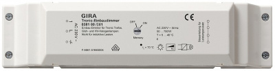 Механизм Светорегулятор электронный Tronic встраиваемый для л/н г/л 50-700 Вт Gira Gira Gira Механизмы 038100Gira