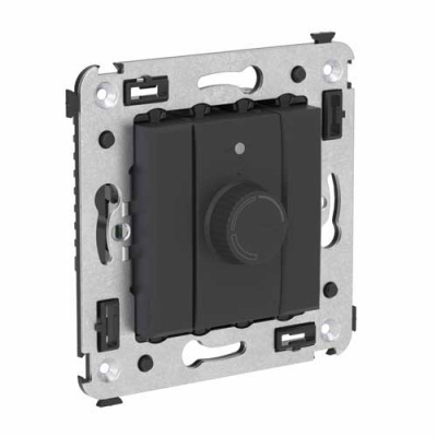 Диммер поворотный в стену DKC Avanti Черный матовый DKC Avanti 4412133