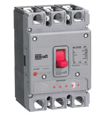 DEKraft ВА-353E Автомат силовой с электрон. расц. 3P 160А 70кА DEKraft ВА-353E 22663DEK