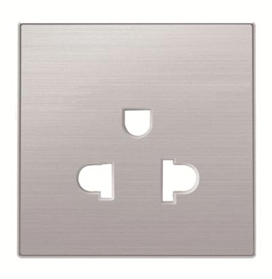 Накладка розетки 8138,нерж.сталь ABB Sky 8538 AI ABB  2CLA853800A1401