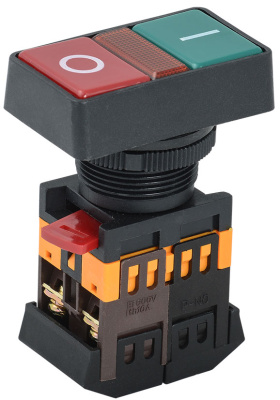 Кнопка РPВВ-30N "I-0" d30мм неон/240В 1з+1P IEK IEK  BBD20-PPBB-K51