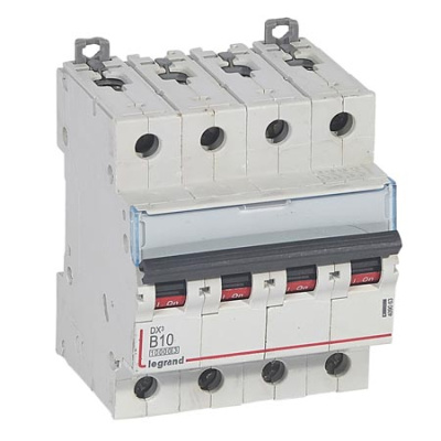 Автоматический выключатель 4P 10A B 10kA Legrand DX3 Legrand DX3 409063