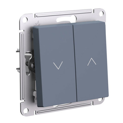 SE AtlasDesign Выключатель 2-клавишный для жалюзи Жемчуг 2х сх.4 10А мех Systeme Electric AtlasDesign ATN000419
