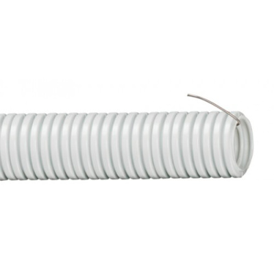 Труба гофрированная ПВХ D=20мм с зондом IP55 / серый IEK IEK CTG CTG20-20-K41-025I