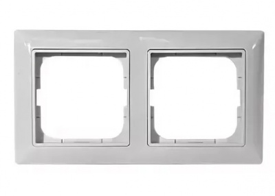 Рамка 2-постовая ABB BJB Basic55 chalet Белый ABB Basic 55 2CKA001725A1512