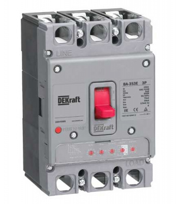 DEKraft ВА-353E Автомат силовой с электрон. расц. 3P 63А 70кА DEKraft ВА-353E 22657DEK