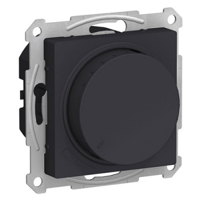 Светорегулятор (диммер) повор-нажим LED RC 400Вт механизм Schneider Electric AtlasDesign Карбон Systeme Electric AtlasDesign ATN001023
