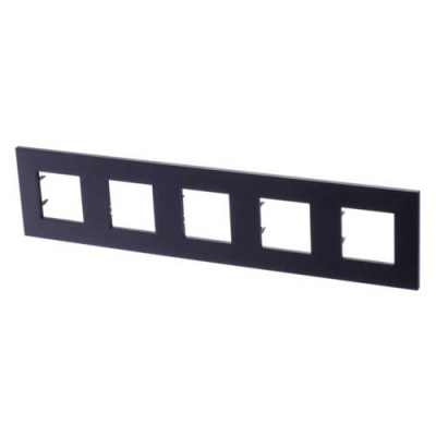 Рамка 5-постовая 2+2+2+2+2 мод ABB NIE Zenit Антрацит N2275 AN ABB Zenit 2CLA227500N1801