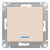 Переключатель 1-клавишный с подсветкой сх.6A 10AX механизам Schneider Electric AtlasDesign Бежевый Systeme Electric AtlasDesign ATN000263