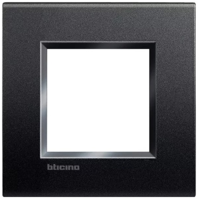 Рамка прямоугольная 2 мод Bticino Living Light Антрацит Bticino Living Light LNA4802AR