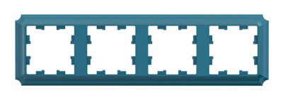 SE AtlasDesign ANTIQUE Рамка 4-постовая Изумруд Systeme Electric AtlasDesign ATN100804