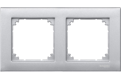 Рамка 2-постовая Merten System M M-Plan Алюминий Merten M-Plan MTN486260