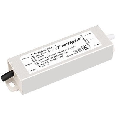 Блок питания ARPV-24015-B 24V, 0.6A, 15W Arlight Arlight ARPV 022897Arlight