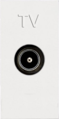 Розетка TV простая 1 мод ABB NIE Zenit Белый N2150.7 BL ABB Zenit 2CLA215070N1101