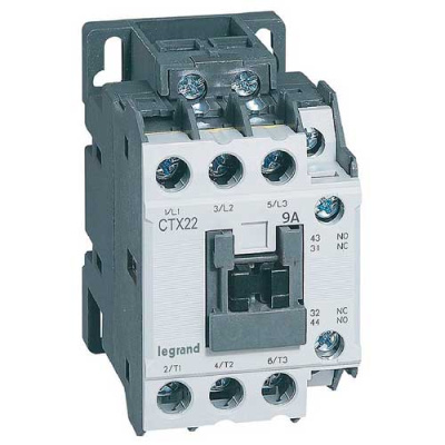 Legrand Контактор CTX3 22 3P 9A 1но1нз ~230В Legrand  416086