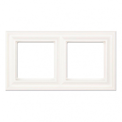 Рамка 2-постовая Jung Eco Profi DECO Белая Jung Eco Profi DECO EPD482WW