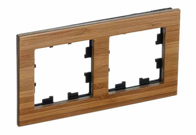 Рамка 2-постовая дерево Schneider Electric AtlasDesign Nature Бамбук Systeme Electric AtlasDesign Nature ATN353202