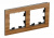 Рамка 2-постовая дерево Schneider Electric AtlasDesign Nature Бамбук Systeme Electric AtlasDesign Nature ATN353202