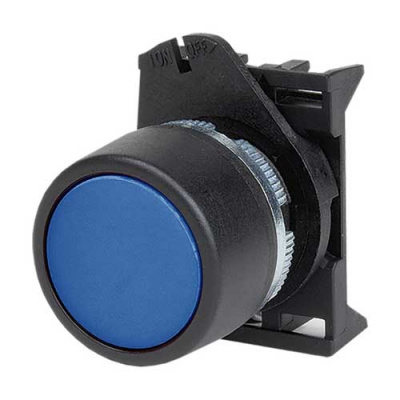 Кнопка плоская прозрачная без фиксации, синяя DKC DKC  ABHLR4