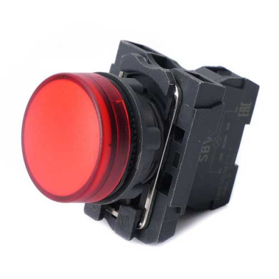 Systeme Electric Лампа сигнальная SB5 в сборе модульная 22 мм красная 24В DC Systeme Electric  SB5AVB4