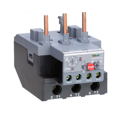 Реле тепловое для контакторов 40А-95А 30.0А-40.0А DEKraft РТ-02 23176DEK