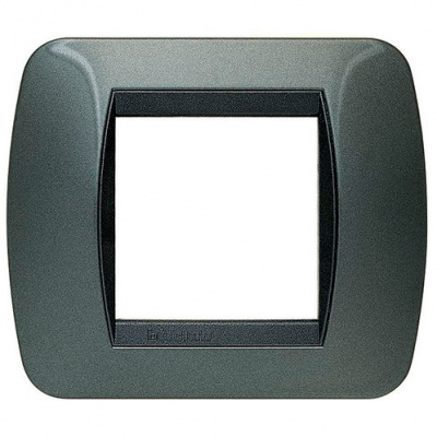 Накладка на 2 модуля, Тёмная Сталь Bticino Bticino  L4802AC