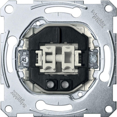 Механизм Выключатель кнопочный 2-клавишный с подсветкой НО-контакт 10A Merten SM&SD Merten Merten Механизмы MTN3165-0000