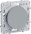 Переключатель 1-клавишный с подсветкой LED 10A (схема 6) Schneider Electric Odace Алюминий Schneider Electric Odace S53R263