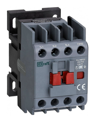 DEKraft КМ-102 Контактор 12А 48В_АС АС3_ АС4 1НО+1НЗ DEKraft КМ-102 21908DEK