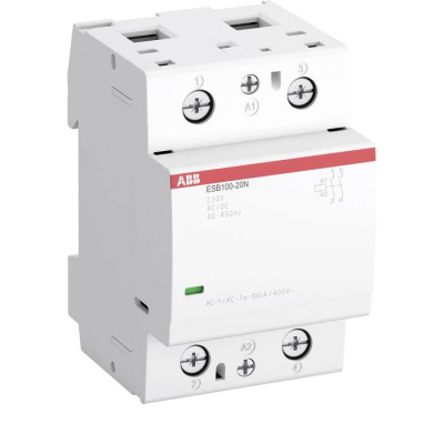 Контактор модульный 100A АС-1 2НО катушка 230В AC/DC ABB ESB100-20N-06 ABB  1SAE361111R0620