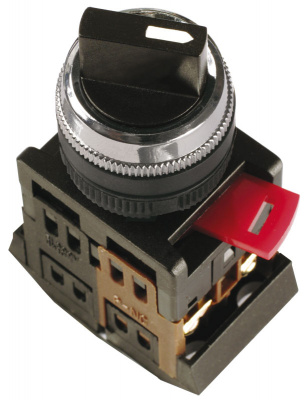 Переключатель АС-22 на 2 фиксир.положения I-O 1з+1P IEK IEK  BSW10-AC-2-K02