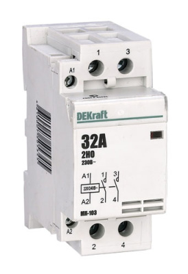Контактор модульный 63A 2НЗ DEKraft МК103-063A-230B-02 DEKraft МК-103 18087DEK