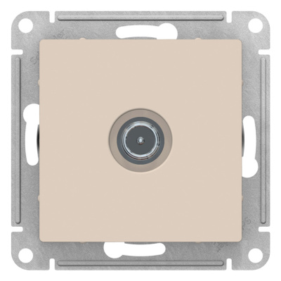 Розетка TV оконечная 1DB механизм Schneider Electric AtlasDesign Бежевый Systeme Electric AtlasDesign ATN000291
