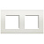 Рамка прямоугольная 2+2 мод Bticino Living Light Белый