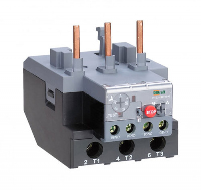 Реле тепловое для контакторов 40А-95А 48.0А-65.0А DEKraft РТ-02 23178DEK