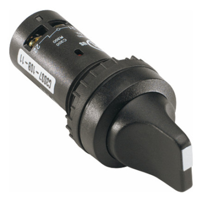 Переключатель C3SS1-10B-11 3-х позиционный черный 1НО1НЗ с фиксацией ABB ABB  1SFA619210R1076