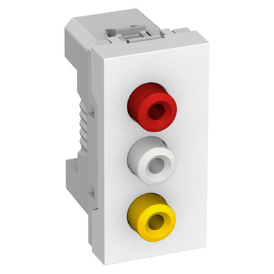 Розетка 3 Х RCA белая Schneider Electric Schneider Electric  ALB44372