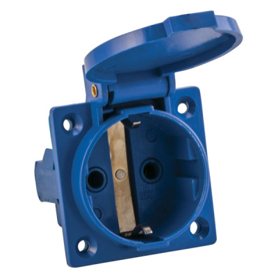 Розетка 112 панельная скрытая с крышкой 2P+PЕ 16A 220В IP44 EKF EKF PROxima EKF  ps-112-16-220