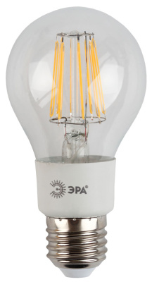 Лампа светодиодная филаментная грушевидная E27 170-265В 5Вт 2700К ЭРА ЭРА F-LED F-LED A60-5W-827-E27