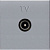 Розетка TV простая 2 мод ABB NIE Zenit Серебряный N2250.7 PL