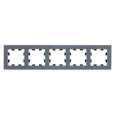 SE AtlasDesign Рамка 5-постовая Мрамор Айс Грей Nature Systeme Electric AtlasDesign Nature ATN343205